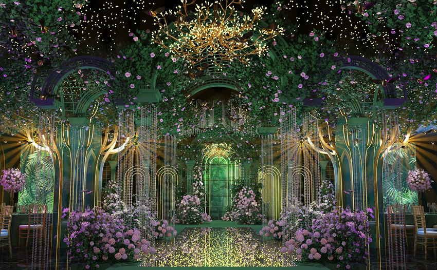 礼泉奇妙森林婚礼堂效果展示